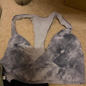 lululemon athletica Gray Tie-Dye Sports Bra